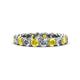 1 - Tiffany 3.40 mm Yellow Sapphire and Diamond Eternity Band 