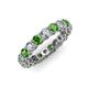 4 - Tiffany 3.40 mm Green Garnet and Diamond Eternity Band 