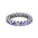 3 - Tiffany 3.40 mm Tanzanite and Diamond Eternity Band 