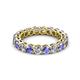 3 - Tiffany 3.40 mm Tanzanite and Diamond Eternity Band 