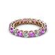3 - Tiffany 3.40 mm Amethyst and Diamond Eternity Band 