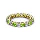 3 - Tiffany 3.40 mm Peridot and Diamond Eternity Band 