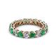 3 - Tiffany 3.40 mm Emerald and Diamond Eternity Band 