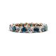 1 - Tiffany 3.40 mm Blue and White Diamond Eternity Band 