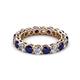 3 - Tiffany 3.40 mm Blue Sapphire and Diamond Eternity Band 