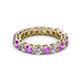 3 - Tiffany 3.40 mm Amethyst and Diamond Eternity Band 