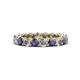 1 - Tiffany 3.40 mm Iolite and Diamond Eternity Band 