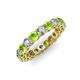 4 - Tiffany 3.40 mm Peridot and Diamond Eternity Band 