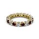 3 - Tiffany 3.40 mm Red Garnet and Diamond Eternity Band 