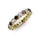 4 - Tiffany 3.40 mm Red Garnet and Diamond Eternity Band 