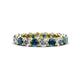 1 - Tiffany 3.40 mm Blue and White Diamond Eternity Band 