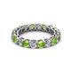 3 - Tiffany 3.40 mm Peridot and Diamond Eternity Band 