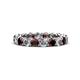 1 - Tiffany 3.40 mm Red Garnet and Diamond Eternity Band 