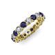 3 - Tiffany 3.40 mm Blue Sapphire and Diamond Eternity Band 