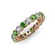 3 - Tiffany 3.40 mm Green Garnet and Diamond Eternity Band 