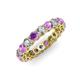 3 - Tiffany 3.40 mm Diamond and Amethyst Eternity Band 