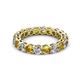 2 - Tiffany 3.40 mm Diamond and Citrine Eternity Band 