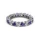 2 - Tiffany 3.40 mm Iolite and Diamond Eternity Band 