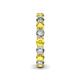 6 - Tiffany 3.40 mm Yellow Sapphire and Diamond Eternity Band 