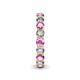 6 - Tiffany 3.40 mm Pink Sapphire and Diamond Eternity Band 