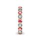 6 - Tiffany 3.40 mm Pink Tourmaline and Diamond Eternity Band 