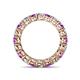 5 - Tiffany 3.40 mm Amethyst and Diamond Eternity Band 