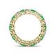 5 - Tiffany 3.40 mm Emerald and Diamond Eternity Band 
