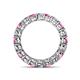 5 - Tiffany 3.40 mm Pink Sapphire and Diamond Eternity Band 