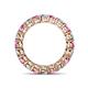 5 - Tiffany 3.40 mm Pink Sapphire and Diamond Eternity Band 