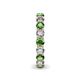 6 - Tiffany 3.40 mm Green Garnet and Diamond Eternity Band 