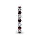 6 - Tiffany 3.40 mm Red Garnet and Diamond Eternity Band 
