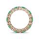 5 - Tiffany 3.40 mm Emerald and Diamond Eternity Band 