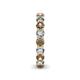 6 - Tiffany 3.40 mm Smoky Quartz and Diamond Eternity Band 