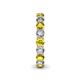 6 - Tiffany 3.40 mm Yellow and White Diamond Eternity Band 