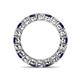 5 - Tiffany 3.40 mm Blue Sapphire and Diamond Eternity Band 