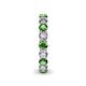 5 - Tiffany 3.40 mm Green Garnet and Diamond Eternity Band 