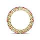4 - Tiffany 3.40 mm Diamond and Pink Tourmaline Eternity Band 