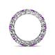 4 - Tiffany 3.40 mm Amethyst and Diamond Eternity Band 