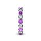 5 - Tiffany 3.40 mm Amethyst and Diamond Eternity Band 