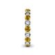 5 - Tiffany 3.40 mm Diamond and Citrine Eternity Band 