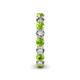 5 - Tiffany 3.40 mm Diamond and Peridot Eternity Band 