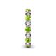 5 - Tiffany 3.40 mm Peridot and Diamond Eternity Band 