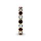 5 - Tiffany 3.40 mm Red Garnet and Diamond Eternity Band 