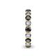 5 - Tiffany 3.40 mm Round Black and White Diamond Eternity Band 