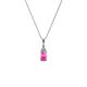 1 - Clarice Pink Sapphire and Diamond Pendant 