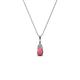 1 - Clarice Rhodolite Garnet and Diamond Pendant 
