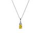 1 - Clarice Yellow Sapphire and Diamond Pendant 