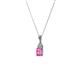 2 - Clarice Pink Sapphire and Diamond Pendant 
