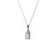 2 - Clarice White Sapphire and Diamond Pendant 