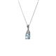 2 - Clarice Aquamarine and Diamond Pendant 